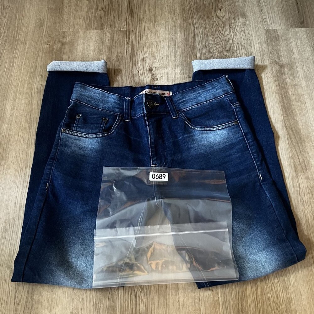 NWOT Liminar Jeans Original & Authentic Denim Pants tapered leg size 36 worn loo - Picture 9 of 10